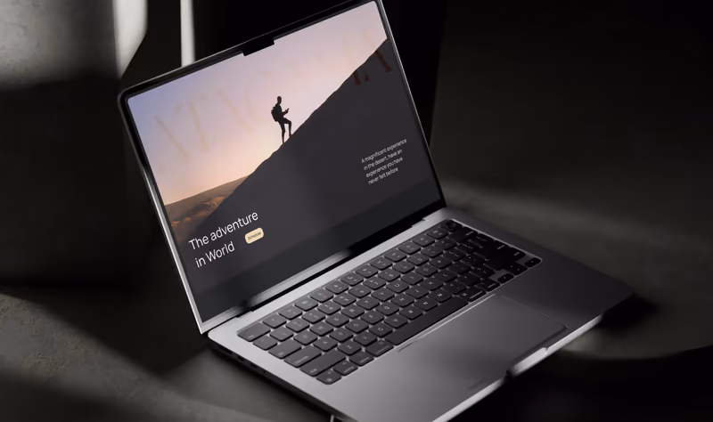 Atacama — Identidade visual, Landing page
