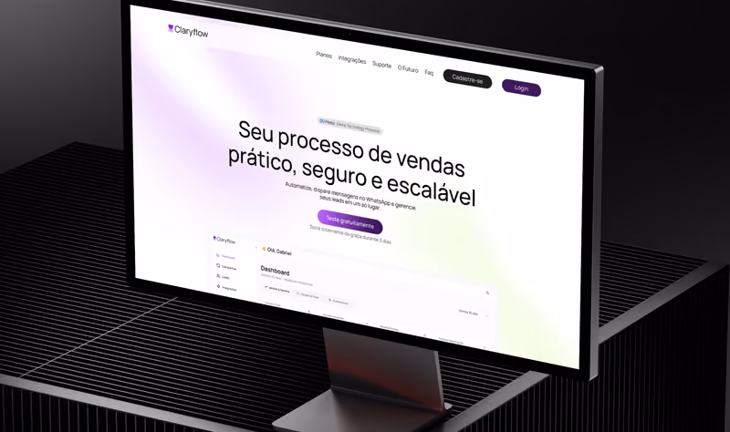 Claryflow — Identidade visual, Website, SaaS