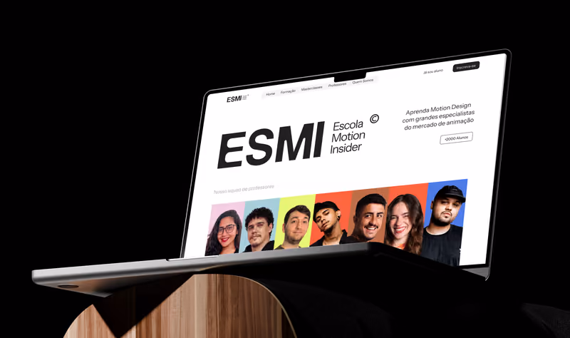 ESMI — UI/UX, Desenvolvimento website
