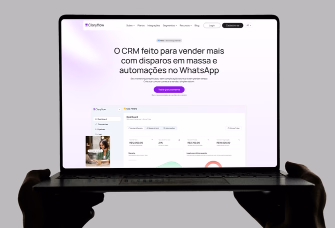 Claryflow — Identidade visual, Website, SaaS
