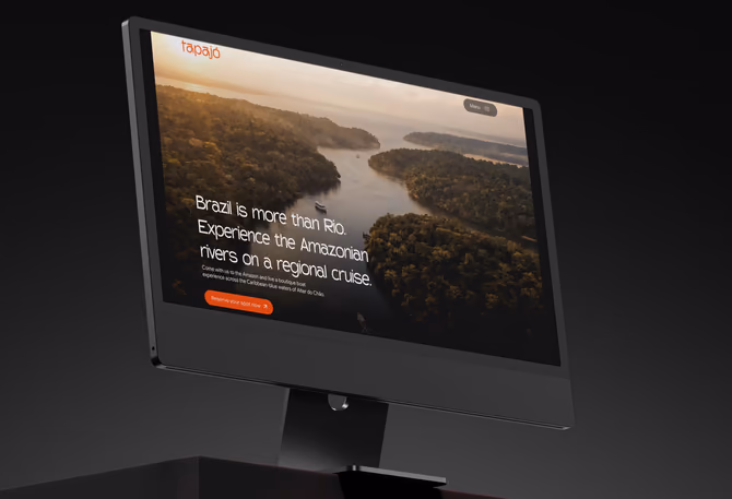 Tapajó — UI/UX, Landing page